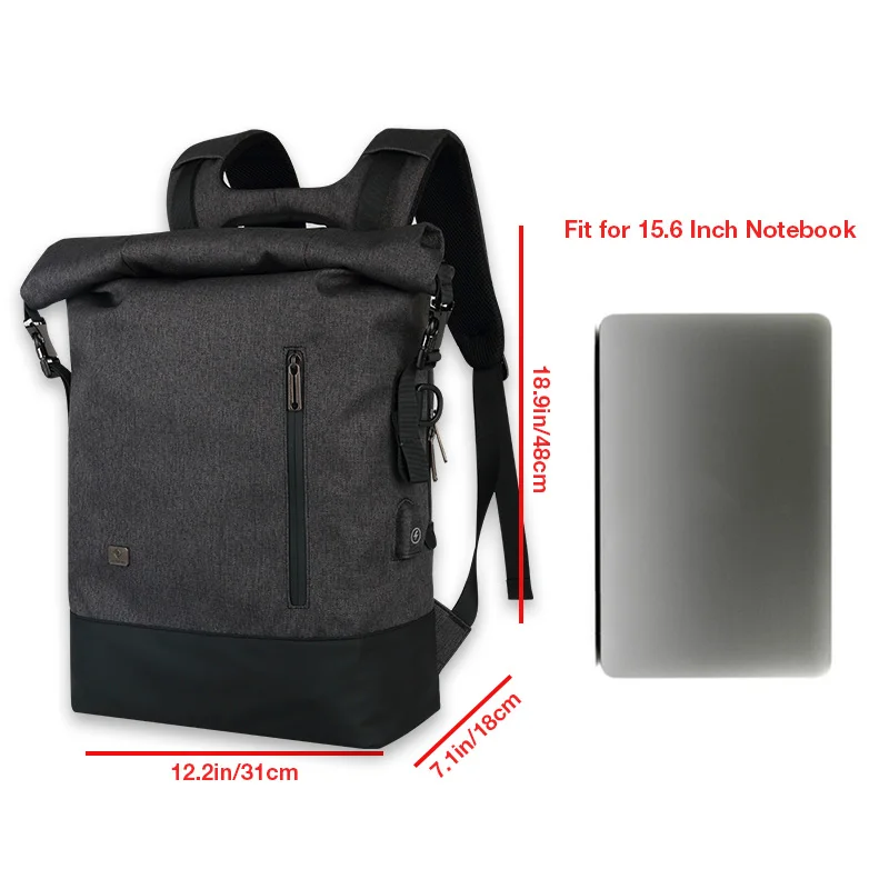 Мужской водонепроницаемый рюкзак для ноутбука 15 6 дюйма с USB портом|travel backpack|laptop