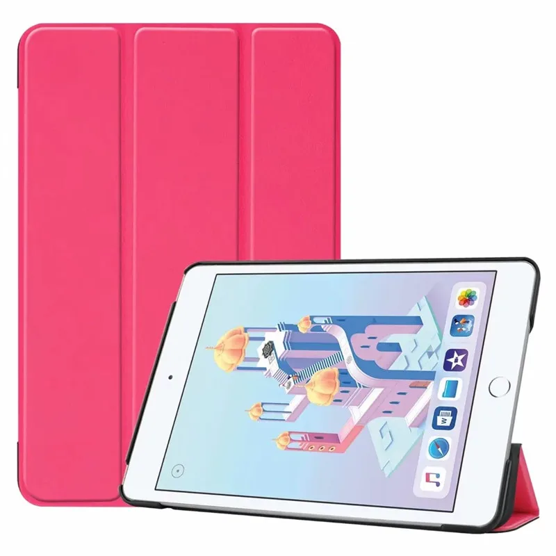Новейший Тонкий флип-чехол из искусственной кожи для Apple iPad Mini 5 2019 умный планшетный защитный чехол для iPad Mini 4 7,9 дюйма + стилус
