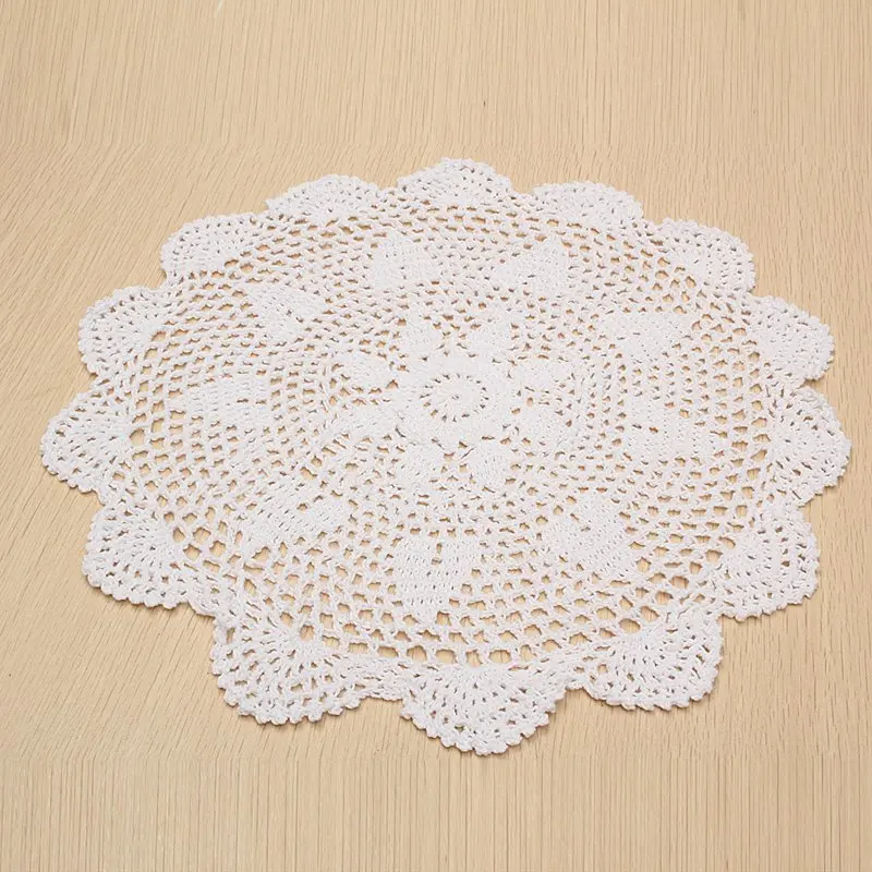 Горячий хлопковый матрас ручной вязки кружева Doilies цветок форма подставки чашки кружки колодки домашняя настольная для кофейни украшение для подарков