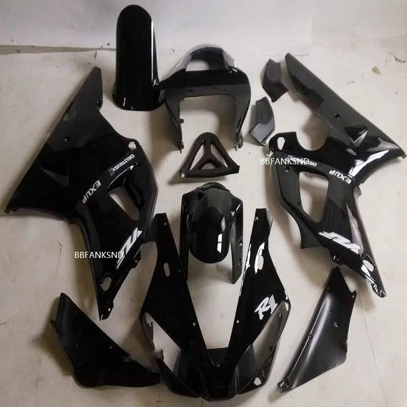 

OH-Motorcycle Fairing kit for YAMAHA YZFR1 00 01 YZF R1 2000 2001 YZF1000 yzfr 00 01 ABS All black Fairings set