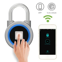 Aimitek Bluetooth Fingerprint Padlock APP Control Smart Lock Keyless Anti Theft Door Cabinet Lock For iOS Android USB Charging Aimitek Bluetooth Fingerprint Padlock APP Control Smart Lock Keyless Anti Theft Door Cabinet Lock For iOS Android USB Charging