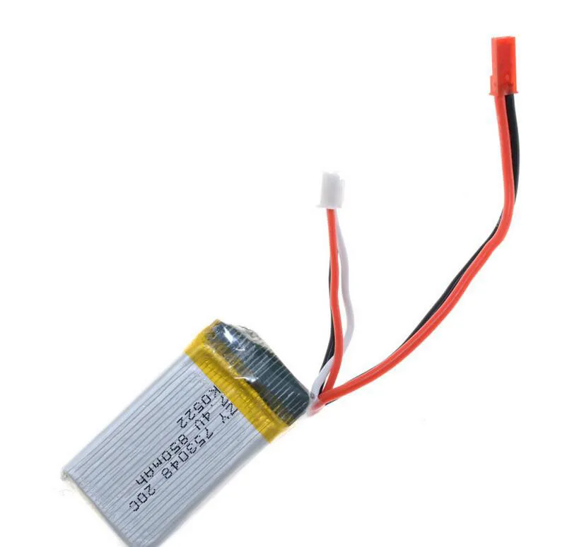 2 шт./лот RC Lipo Батарея 7.4 В 850 мАч 20c 2 S для MJX x600 WLtoys v921 Радиоуправляемый квадрокоптер Запчасти