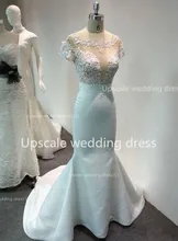 2016 heiß-verkauf Prom Abendkleider Eigentliche Bild In Lager kurzen ärmeln gericht zug Neue Mode Qualität Bodenlangen Backless