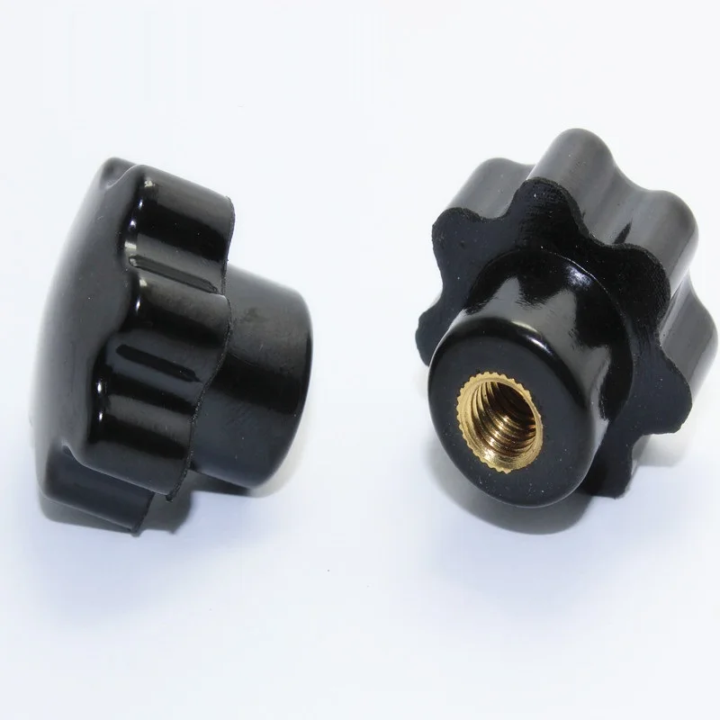 5pcs M6 hand adjusting nut /Bakelite Star Type Plastic Head Handle nuts Wood Plum Bolt (25mm