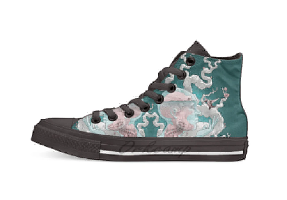 

Deceiver Unisex High Top Canvas flat Casual Custom shoes Drop Shipping