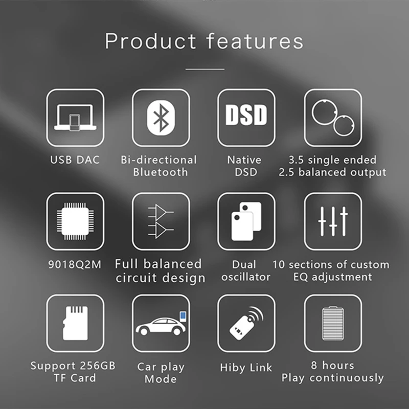 XDuoo X20 портативный музыкальный плеер без потерь Bluetooth HiFi Mp3 Поддержка Native DSD 2 5 мм