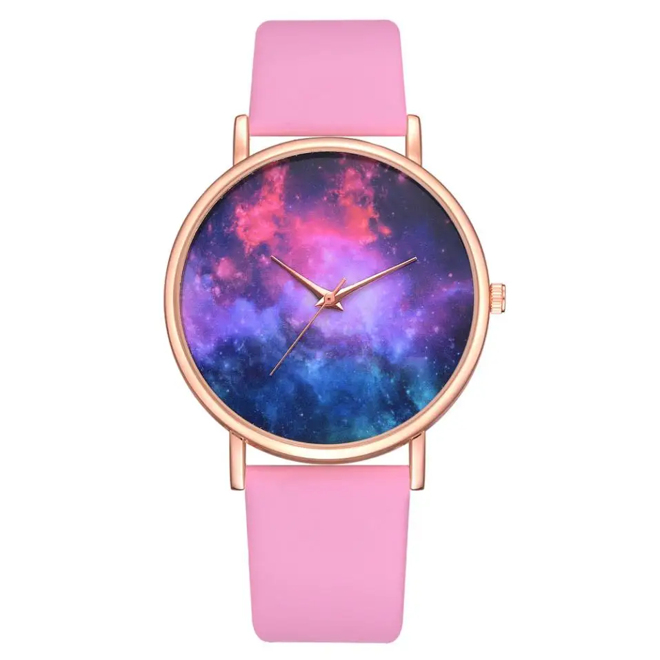 Модные женские часы Nebula, Вселенная Галактика, часы с кожаным ремешком, аналоговые кварцевые наручные часы, подарок, женские часы, Relogio Feminino