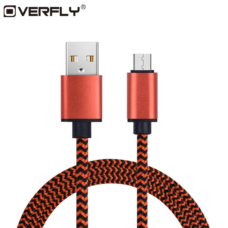 Micro USB Cable 1 M USB 2.0 Nylon Braided Mobile Phone USB Charger ...