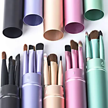 

New 5pcs Professional Travel Portable Mini Eye Makeup Brushes Set Smudge Eyeshadow Eyeliner Eyebrow Brush Lip Make Up Brush kit