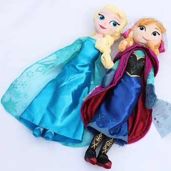 

2pcs/lot 50cm Princess Elsa & Anna Plush Doll Toys Cute Elsa Plush Anna Plush Toy Doll Soft Stuffed Toys Gifts for Kids Girls