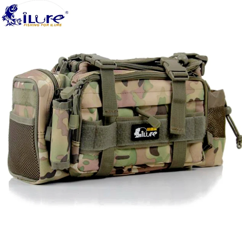 

iLure Fishing Waist Bags Multi-function Fishing Saddle Bag Waterproof Waist Canvas Bags Lure Tool Box Accessories Bag Pesca