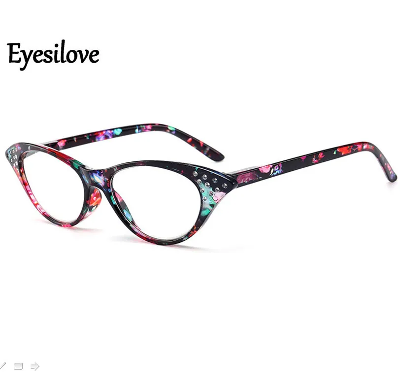 Eyesilove женские очки для чтения кошачий глаз женские пластиковые очки для чтения дальнозорные+ 1,0+ 1,5+ 2,0+ 2,5+ 3,0+ 3,5+ 4,0+ диоптрий