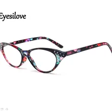 Eyesilove женские очки для чтения кошачий глаз женские пластиковые очки для чтения дальнозорные+ 1,0+ 1,5+ 2,0+ 2,5+ 3,0+ 3,5+ 4,0+ диоптрий