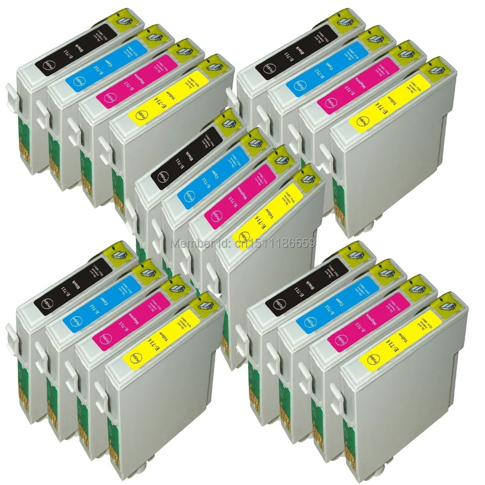 

20x high quality,Compatible ink cartridge T0711~T0714(5BK,5C,5M,5Y) FOR Stylus DX4450/DX4400/D120/DX7450/DX8450/DX8400