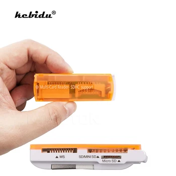 

kebidu 5pcs USB 2.0 all in 1 Memory Stick Multi Card Reader RS-MMC MS SD TF MMC SDHC MiniSD XD Card for Win XP 7 8 Vista Mac OS
