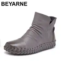 ฤดูหนาวฤดูใบไม้ร่วงแฟชั่นรองเท้าผู้หญิง Botas Femenina Chaussures Zapatos Mujer ข้อเท้ารองเท้าสำหรับสตรีรองเท้าหนัง