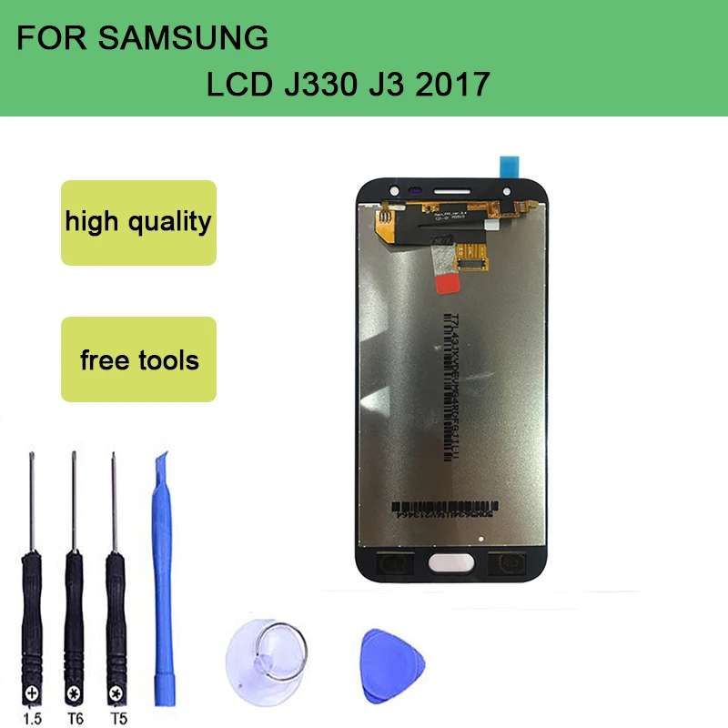 

SZHAIYU J330 LCD Displsay Brightness Adjustable Touch Screen For Samsung Galaxy J330 J3 2017 Screen Digitizer Assembly With Tool