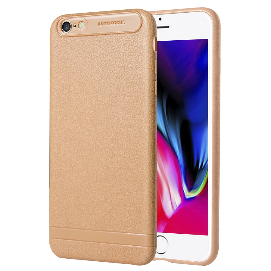 Чехлы для телефонов iPhone 6 6plus 7 ультра тонкие X XS Max XR кожаный чехол телефона из ТПУ