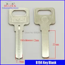 Embryo ключ оптом 2,0 дверь ключ пустой ключ корпус ключа для вертикальный ключ Режущий Станок B194