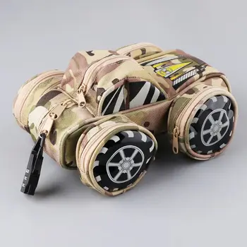 

Creative Tank Off-Road Car Style Camouflage Pencil Bag Pen Storage Organizer Office School Supplies Stationery Boy Gift