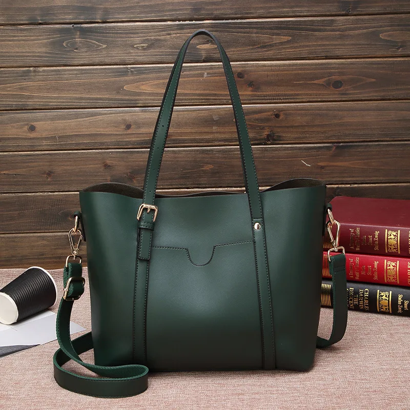 Genuine Leather Women Handbags Women's Leather Shoulder Messenger Bag Large Capacity Casual Tote Bags Female Bag Luxury New C830