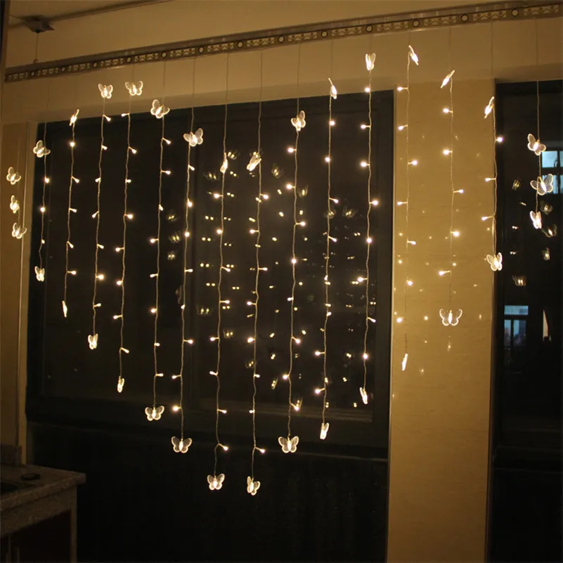 

Heart Shape 2M x1.4M Love LED String Light Christmas LED Fairy Lights for Party Window Wedding Christmas Decoration DA