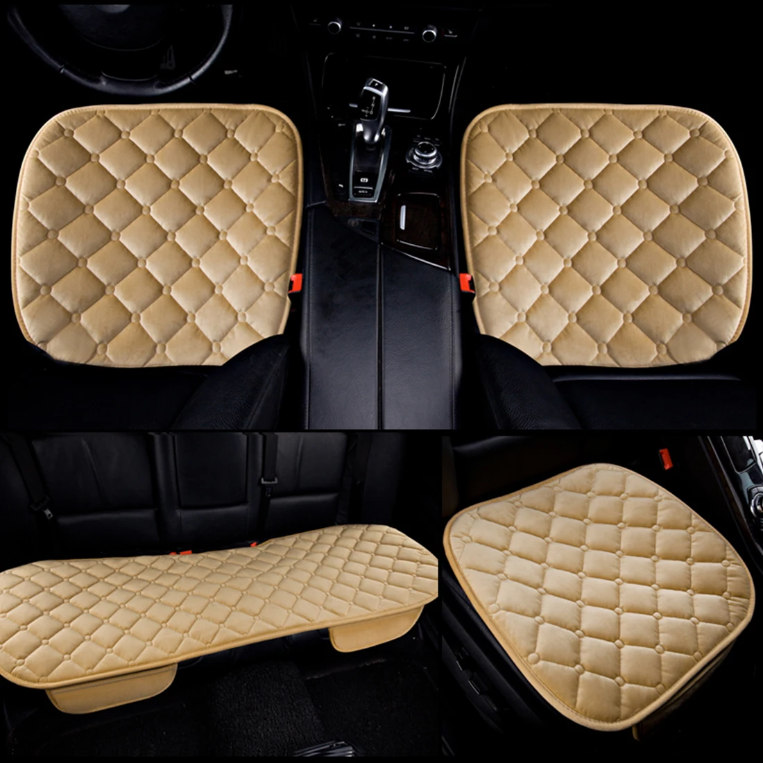 Dewtreetali Universal Velvet Car Seat Cushion Set Auto Car Seat Protector Seat Cover Winter for Car Accessories Car-styling Dewtreetali Universal Velvet Car Seat Cushion Set Auto Car Seat Protector Seat Cover Winter for Car Accessories Car-styling