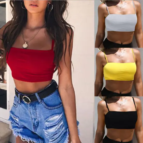

Summer Ladies Women Casual Tank Tops Vest Sleeveless Cotton Crop Top Tee Shirt Bustier Bralette Strappy Corset Summer Clothing