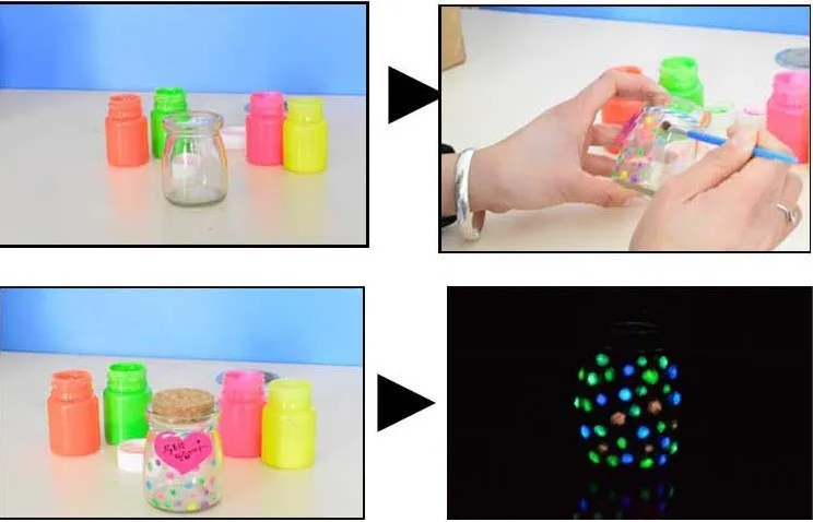 50 g Pigment powder with maximum brightness and long afterglow, Neon Glow, Luminous powder with varnish011