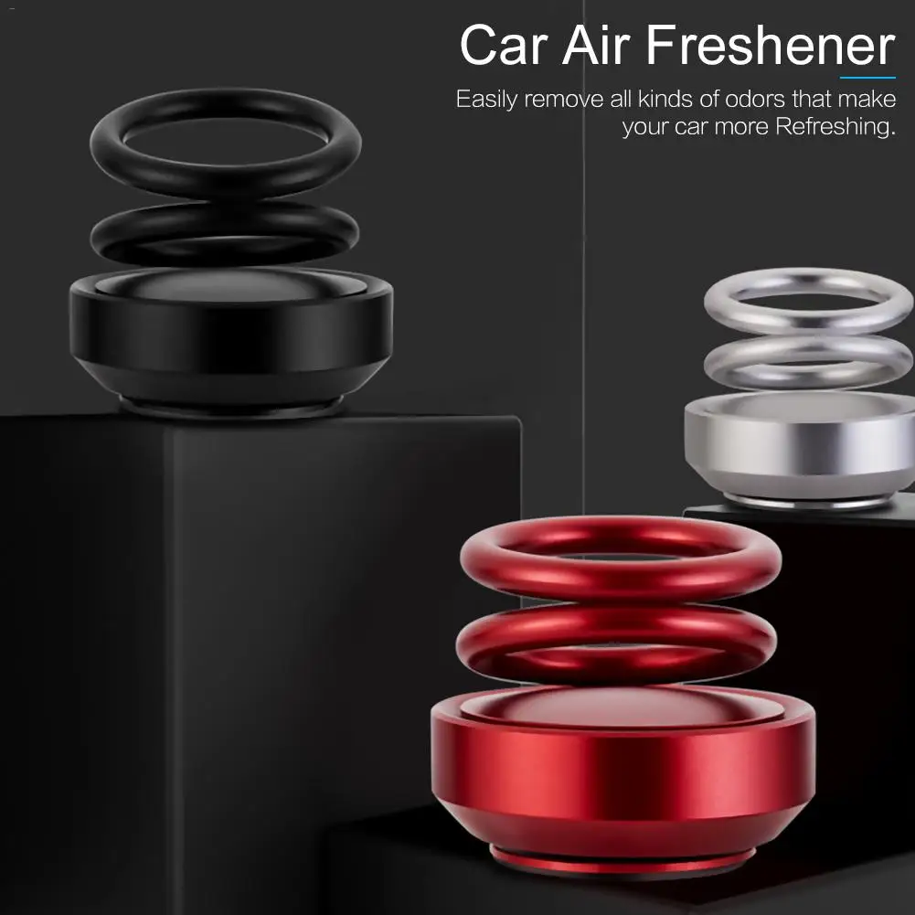 360 Degree Suspension Rotation Creative Double Ring Rotating Car Smell Car Diffuser Perfume Air Freshener Car Air Fragrance