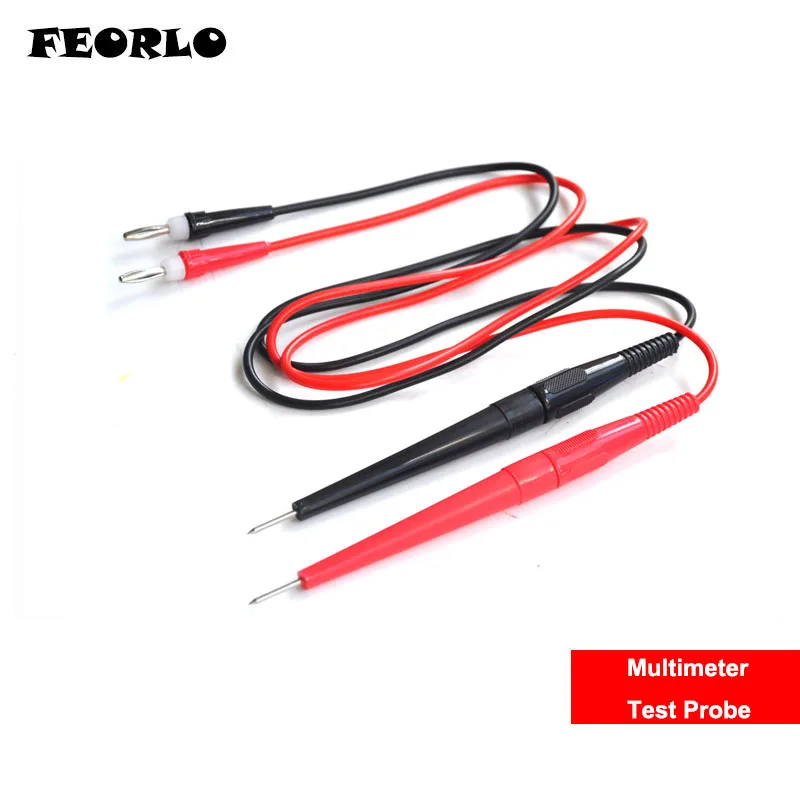 FEORLO Digital Multimeter Needle Tip Probe Test Leads Pin Multi Meter