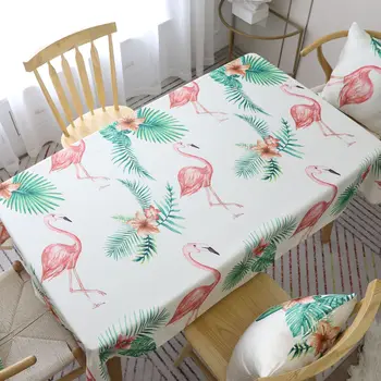 

Nordic Flamingo Cactus Table Cloth Coffee Rectangular Thick Table Cover Hot Sale Tablecloth 140x220cm Table Cloth for Table