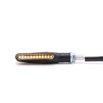

Motorcycle LED Turn Signal Light Flowing Indicator Light Amber Universal 12V Mark Lamp Blinkers fits Cruiser Bobber Sportsbike
