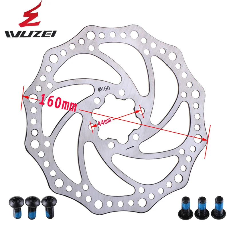 1 шт. Ultra-light6 болты rotors160мм MTB дорожный велосипед тормозной диск роторы гидравлический механический дисковый тормоз для горного велосипеда ротор - Цвет: 160mm 1 pcs