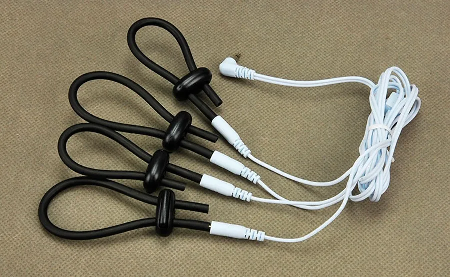 Hot Sale Electro Shock Therapy Penis Extender Penis Rings Cock Ring Electric Shock Penis Stimulation Massage