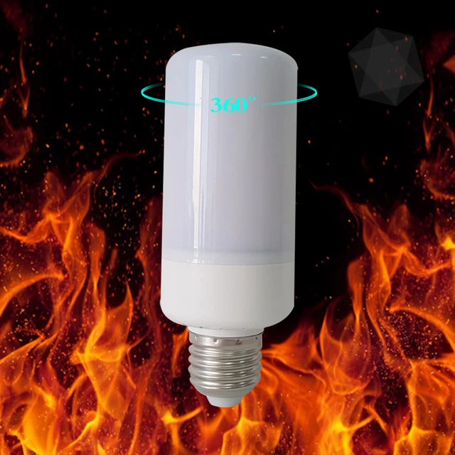 Hot hot E27 2835 LED Flame Effect Fire Light Bulbs 7W Creative Lights