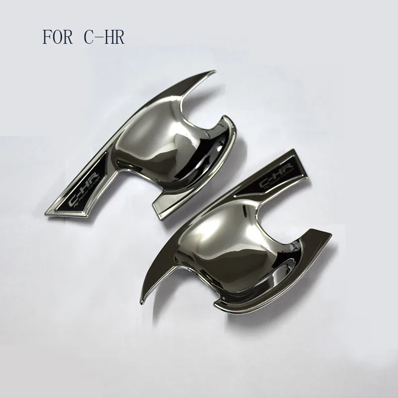 

Fit For Toyota C-HR CHR 2017 2018 Door Handle bowl cover ABS CHROME outside handle cover for CHR Exterior CAR Styling