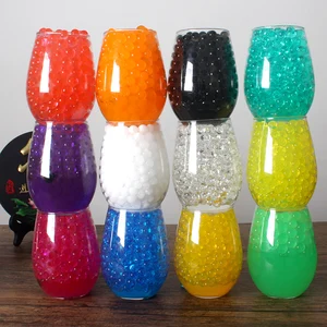 1440 шт./лот Хрустальная почва водяные бусины гидрогель полимерные семена сливочной грязи растущие шарики Orbiz растущие шарики детские игрушечные шарики - изображение