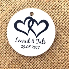 100 шт на заказ, на день рождения, для вечеринки, этикетки, круглые свадебные персонализированные бумажные Пригласительные открытки, прозрачный логотип, дизайн, ярлыки для красоты, подарок