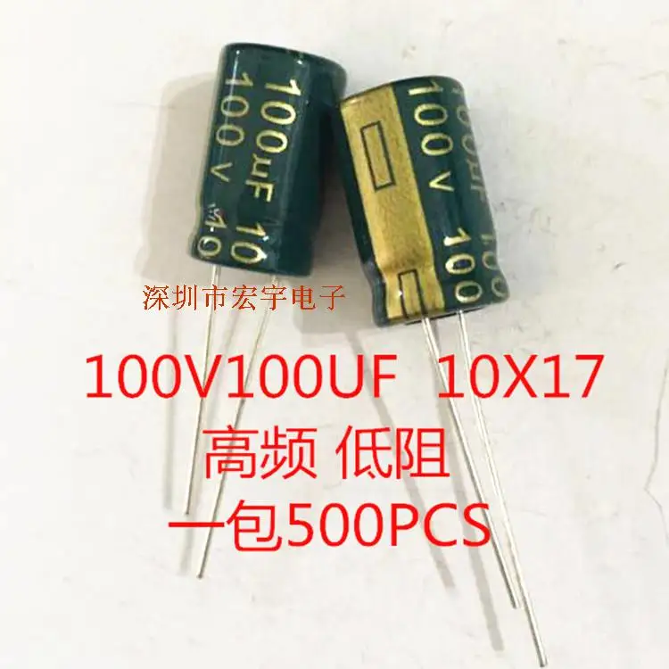 

High quality 20 pcs/lot 100V 100UF 10*17mm 100uf 100v electrolytic kapasitor baru ic High frequency, low resistance ...