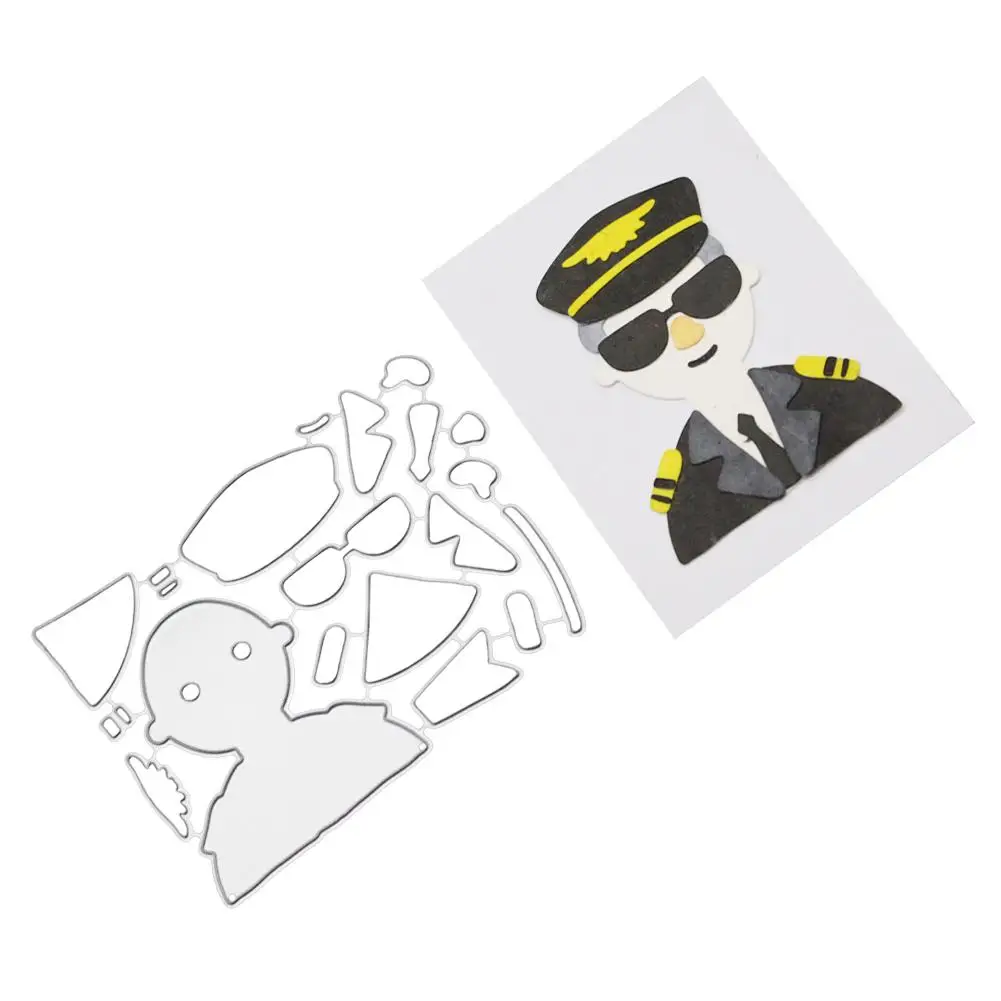 Handsome Police Metal Cutting Dies DIY Scrapbooking Embossing Paper Card Stencil Set | Дом и сад