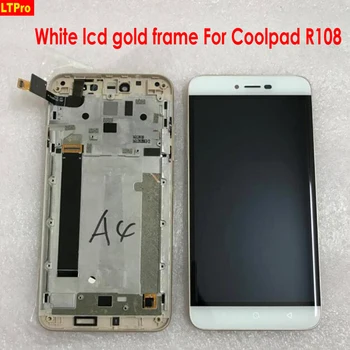 

LTPro Wholesale 5.5" White Gold LCD Display + Touch Screen Digitizer Assembly For Coolpad Torino R108 Phone Parts Replacement