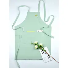In voller Länge 4 Farben Baumwolle Schürze Barista Cafe Bartender Chef Bistro Uniformen Kellnerin Maler Gärtner Barber Arbeitskleidung K25