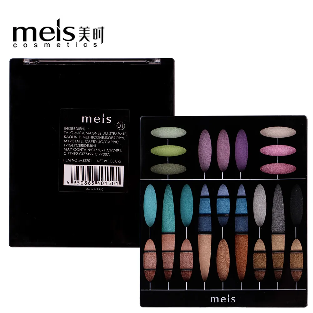 MEIS, Модная палитра теней для век, 27 цветов, матовые тени для век, Мерцающая палитра, блестящие тени для век, макияж, телесный, косметический набор для макияжа, 2701