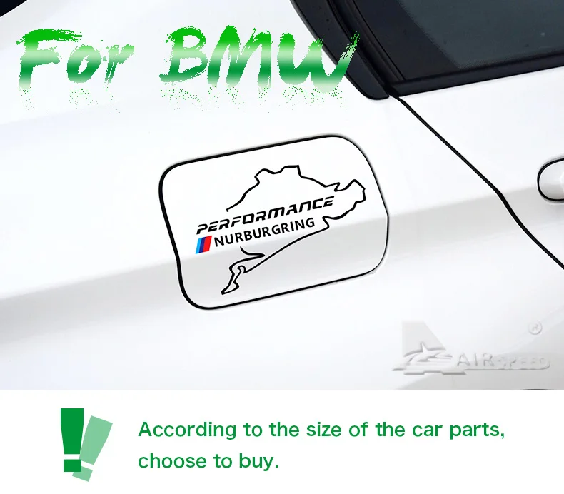 Airspeed Car Stickers M Performance Auto Sticker Fuel Tank Cap Decal Accessories for BMW E46 F30 E90 E60 F20 F10 E36 E39 E87 E70 (1)