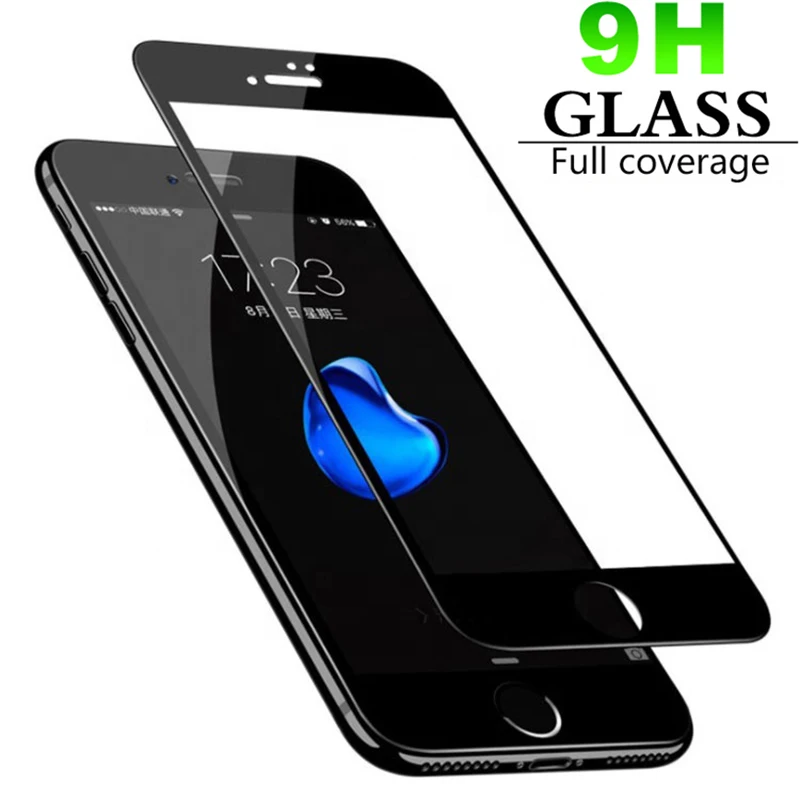 

Protective Glass on the For iPhone 11 7 6 X Screen Protector For aiphone XR XS Max 10 6 S 6s 8 Plus 8Plus 6Plus Tempered Glasses