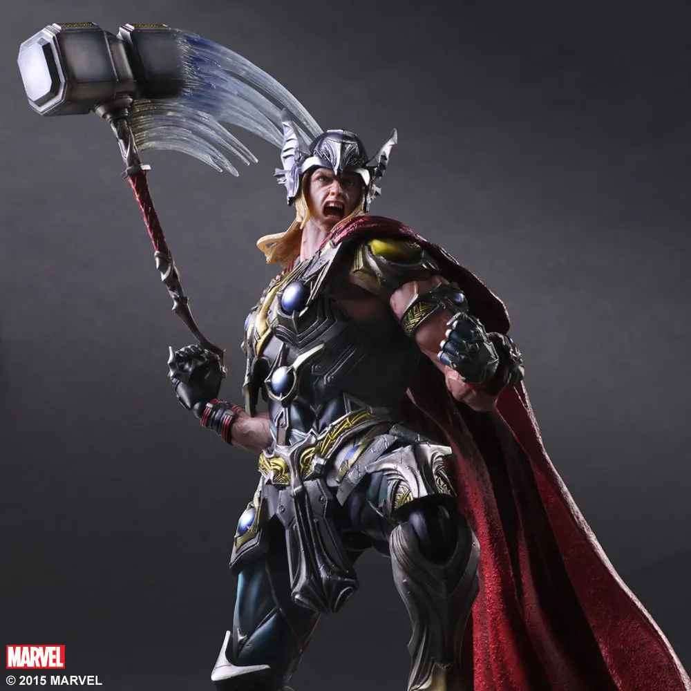 

Play Arts PA Marvel Super Hero Thor Action Figure Toy Doll Collection 10" 25cm