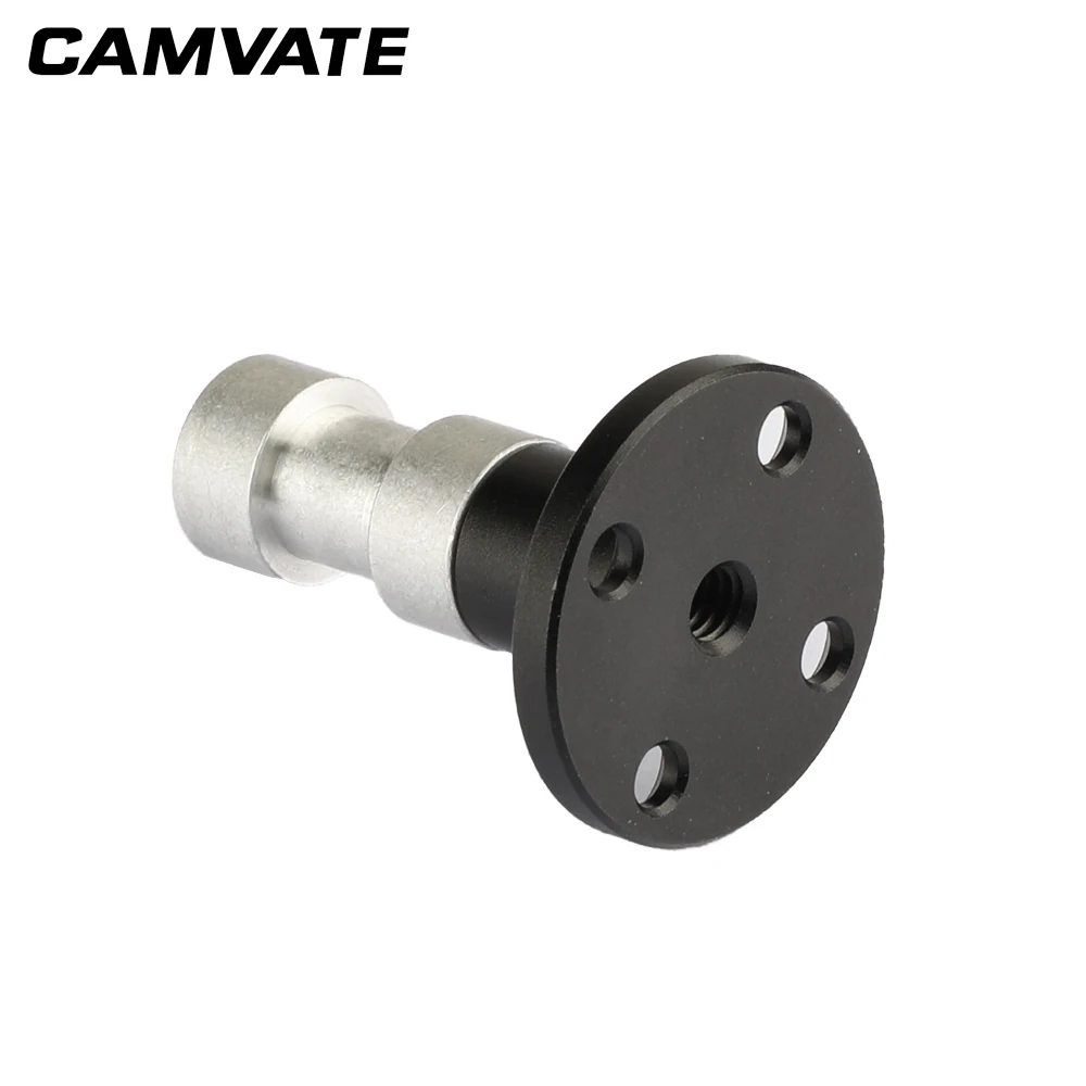 CAMVATE 벽/테이블/천장/연단 마운트베이스 지지대, 벽걸이 액세서리 지지용 3/8 -16 암나사 포함