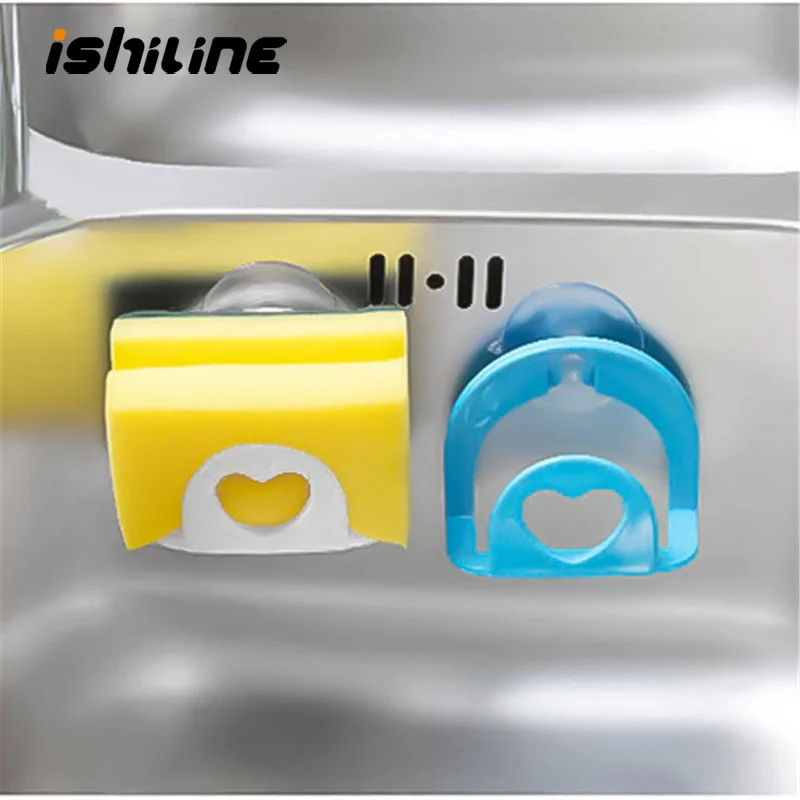 

Kitchen Sink Suction Sponges Holder Scrubbers Soap Storage Rack Suction Cup Sponge Holder Kitchen Bathroom Drying Rack Toilet