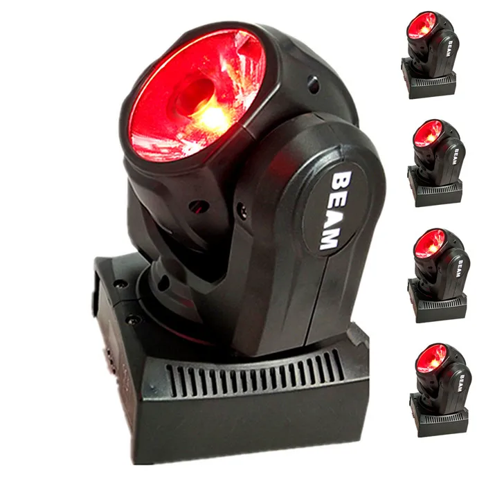 4 шт., светодиодный мини-светильник с подвижной головкой 60 Вт RGBW 4в1, светодиодный светильник с подвижной головкой, супер яркий светодиодный светильник для мытья диджеев, dmx контроль - Цвет: 4pcs 60w beam